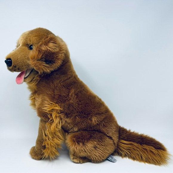 Auswella Red Golden Labrador Retriever Dog Plush Realistic 16" Stuffed Animal - Picture 2 of 15